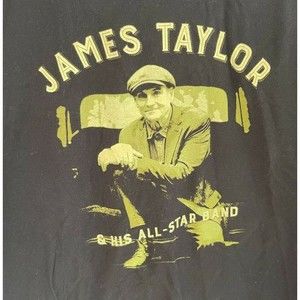 James Taylor & His All-Star Band 2016 Tour T Shirt Medium